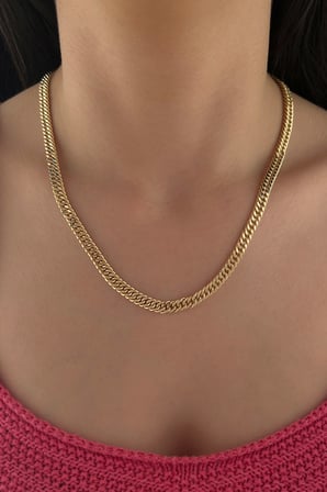 14 Ayar Altın Sıkı Gurmet Zincir 6,25  mm