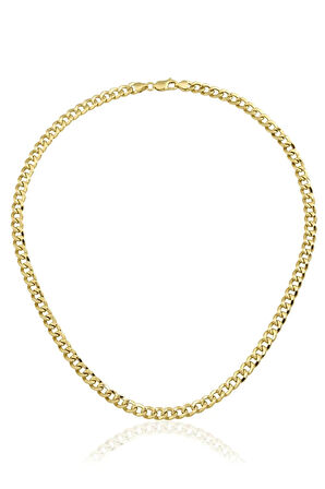 14 Ayar Altın Gurmet Yassı Zincir Kolye