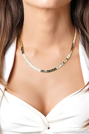 14 Ayar Altın Greek Kolye