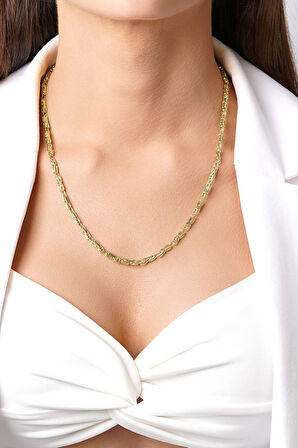 14 Ayar Altın Kraliçe Zincir Kolye