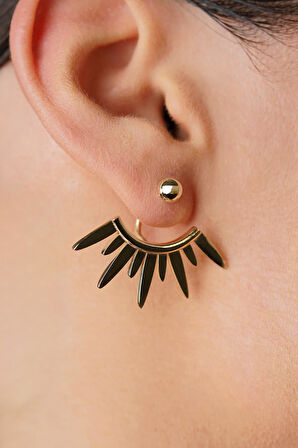 14 Ayar Altın Solaris Küpe