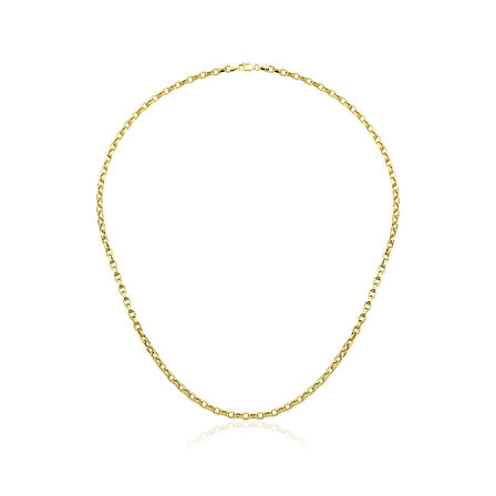 14 Ayar Altın Kare Doch Zincir Kolye 2.68 mm