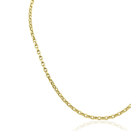 14 Ayar Altın Kare Doch Zincir Kolye 2.68 mm