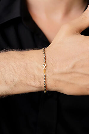 14 Ayar Altın Albert Erkek Bileklik