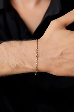 14 Ayar Altın Foks Erkek Bileklik