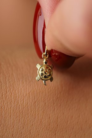 14 Ayar Altın Kaplumbağa Kolye Ucu