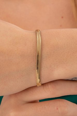 14 Ayar Altın İtalyan Balıksırtı Bileklik 4.20 mm