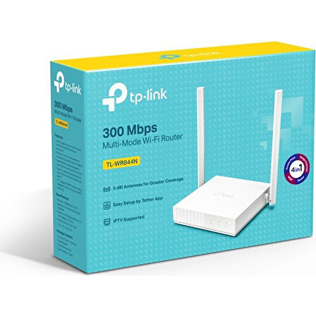 TP-Link TL-WR844N 300 Mbps 5 dBi Multi-Mode Wifi Router Sinyal Güçlendirici