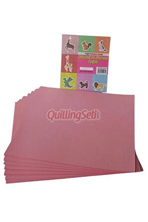 20cm Origami Kağıdı, 100 Adet 20cm X 20 cm Pembe Renk Origami Seti, 100lü Origami Paket