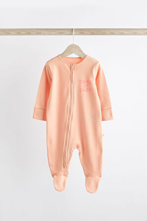Next Baby Nexrt Baby % 100 Pamuklu Renk Bloklu 3’lü Tulum Set