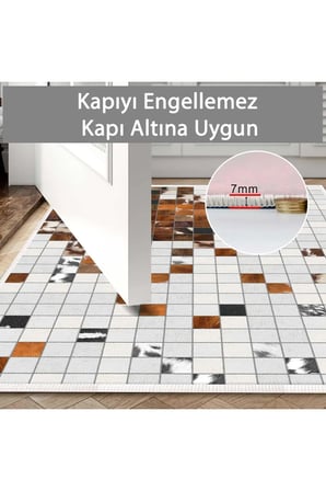 Banyo Paspası, Yumuşak Banyo Halısı, Kaymaz Dot Tabanlı, Yıkanabilir - 60x100