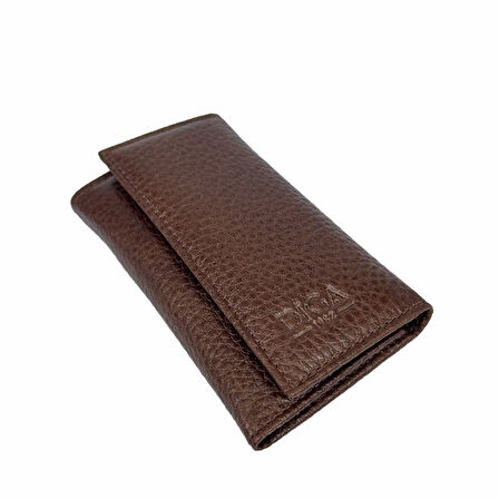 Hakiki Deri Organizer Dikey Avuçiçi Anahtarlık Taba