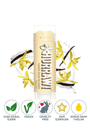 Vanilya Çekirdeği Özlü Dudak Balzamı - Hurraw