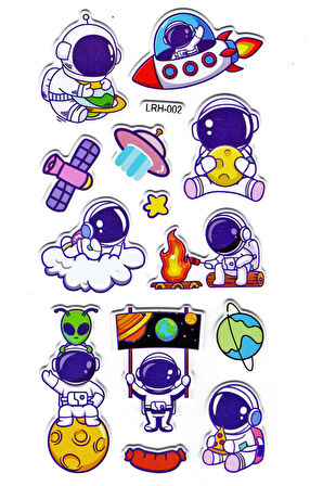 Sticker Kabartmalı Stiker Defter Planlayıcı Etiket (Lrh002)-17x9 cm- Astranot