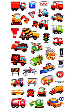 Sticker Kabartmalı Stiker Defter, Planlayıcı Etiket (Ldg033)-17x9 cm- iş Makinesi