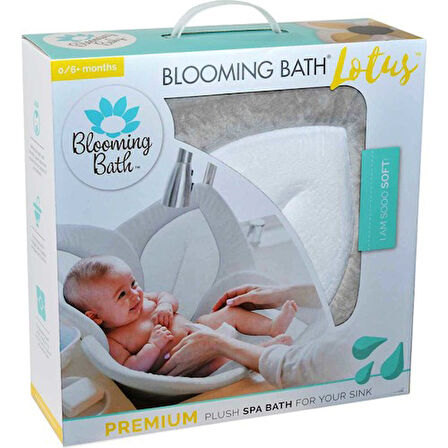Blooming Bath Lotus Bebek Banyo Matı Gri/Beyaz/Sarı