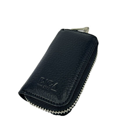 Hakiki Deri Otomobil Anahtarlığı Araba Anahtar Kılıfı Siyah