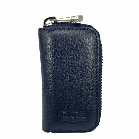 Hakiki Deri Otomobil Anahtarlığı Araba Anahtar Kılıfı Lacivert