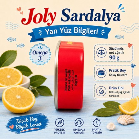  Bitkisel Yağda Sardalya Konservesi 125 GR – Omega 3 Kaynağı X3 Adet