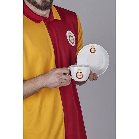 LİSANSLI GALATASARAY ÇAY KEYFİ! EMAYE 1. KALİTE ÇAYDANLIK VE 2'Lİ ÇAY FİNCAN TAKIMI 