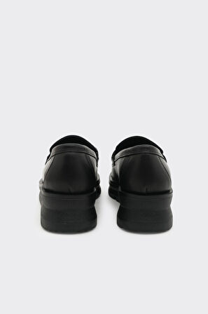 Hakiki Deri Kadın Tokalı Casual Ayakkabı