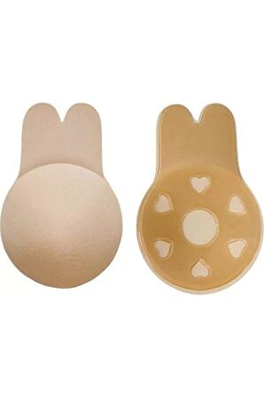 Göğüs Dikleştirici .gögüs Ucu Kapatıcı Yapışkanlı Askısız Sütyen Siyah Rengi