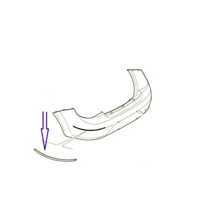 Fiat Linea Arka Tampon Kenar Çıtası Krom Sağ & Sol Takım  735457633