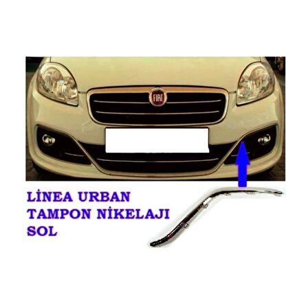 Fiat Linea Ön Tampon Krom Çıta Sol (Yeni Model) 735547971