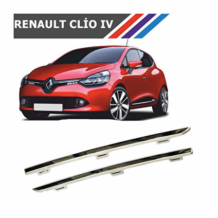 Renault Clio 4 Panjur Çıtası Sağ & Sol Takım Krom 620723341