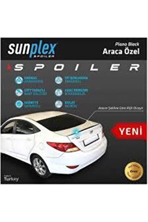 Hyundai Accent Blue Bagaj Üstü Spoiler Piano Black