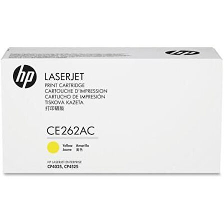 HP CE262AC (648A) Sarı Yellow Orjinal Toner - CP4525dn / CP4525n KUTU HASARLI