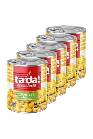 Tada Tane Süt Mısır Konservesi 400 gr x 5 Adet