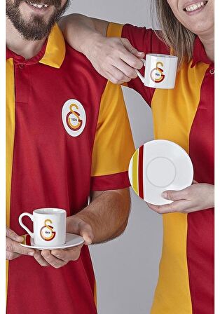 LİSANSLI GALATASARAY 2 KİŞİLİK PORSELEN TÜRK KAHVESİ FİNCAN TAKIMI