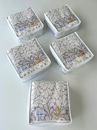 50x90 SARE BAĞLAMALI DAMLA 3'LÜ HAVLU V2