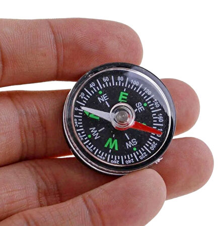 Mini Pusula Yön bulma pusulası - 3cm boyunda- 1 Adet
