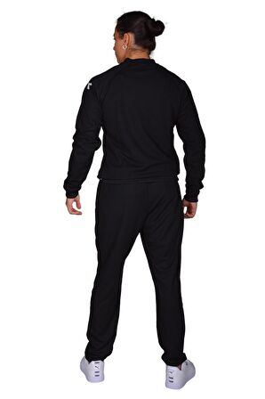 Diadora Nacce 22 - Erkek Siyah Yarım Fermuarlı Eşofman Takımı - Nacce22-ANT
