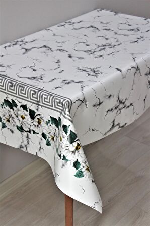 Elyaf Astarlı Silinebilir Pvc Muşamba Masa Örtüsü 1181-2PapatyaMermer