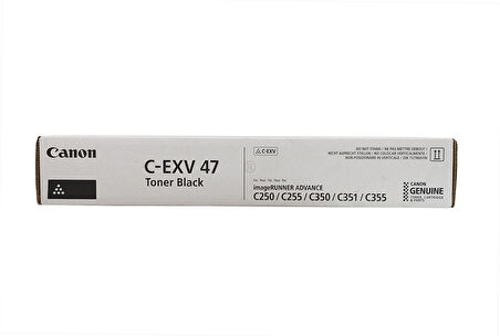 Canon C-EXV 47 Siyah Toner Orjinal, C 250, 255, 350, 8516B002AA