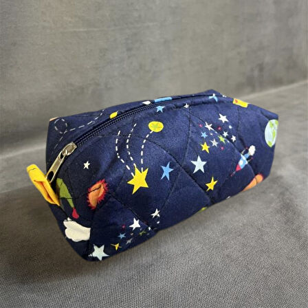 Uretti - Ege 7366 El Yapımı Pamuk Kumaş Kalemlik / 10cm x 18 Cm