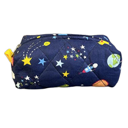 Uretti - Ege 7366 El Yapımı Pamuk Kumaş Kalemlik / 10cm x 18 Cm