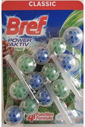 BREF Power Aktiv Klozet Bloğu Çam 4 Top Üçlü 3 Lü Set