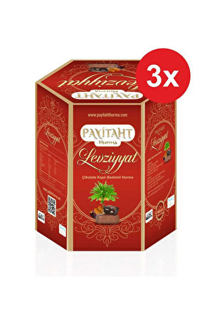 Levziyyat - Sütlü Çikolata Kaplı Bademli Hurma 250gr X3 Paket
