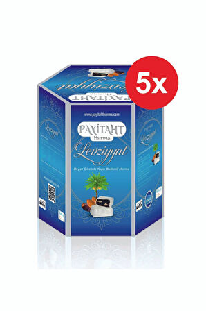 Levziyyat - Beyaz Çikolata Kaplı Bademli Hurma 250gr X5 Paket