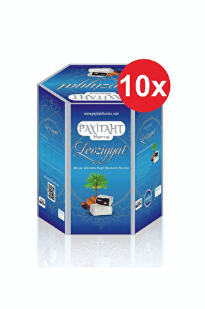 Levziyyat - Beyaz Çikolata Kaplı Bademli Hurma 250gr X10 Paket