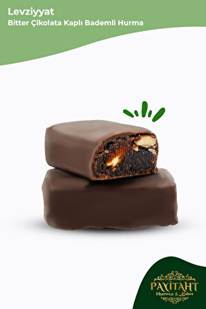 Levziyyat - Bitter Çikolata Kaplı Bademli Hurma 250gr X5 Paket