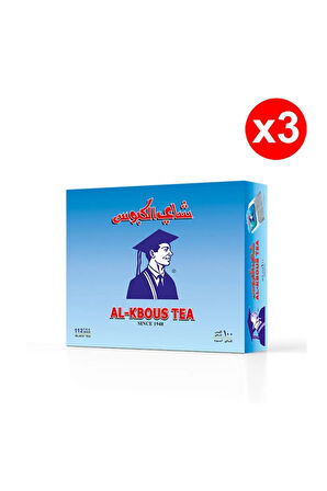 Al-kbous Siyah Çay 100'lü Paket Poşet Çay X3 Paket