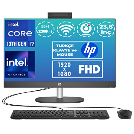 HP ProOne 240 G10 i7-1355U 32GB 512GB SSD Freedos 23.8" FHD All In One Bilgisayar 8T2W8ES