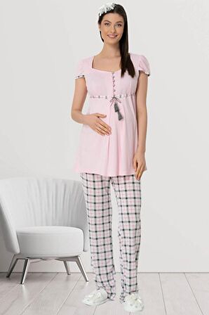 Mecit 5404 Pembe  Spor Hamile Lohusa Pijama Takımı