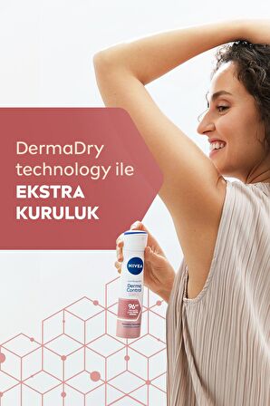 Nivea Kadın Sprey Deodorant Derma Control Clinical 150ml, 96 Saat Üstün Ter Koruması, C Vitamini, X2 Adet