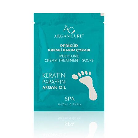 Argan Cure Kremli Pedikür Bakım Çorabı 5 Çift